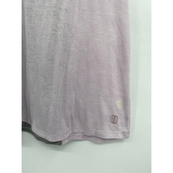 Balance Collection Sheer Burnout Purple Workout Tank Gray Back size Medium - Picture 2 of 5
